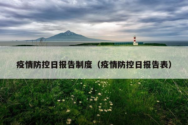 疫情防控日报告制度（疫情防控日报告表）