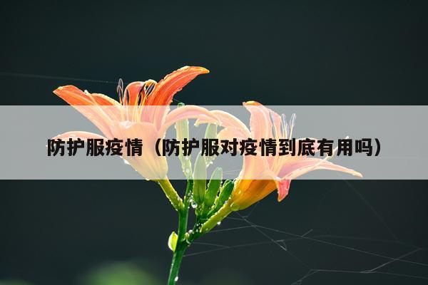防护服疫情（防护服对疫情到底有用吗）