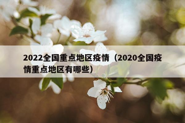 2022全国重点地区疫情（2020全国疫情重点地区有哪些）