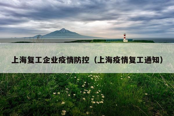上海复工企业疫情防控（上海疫情复工通知）