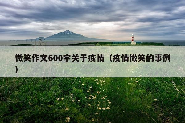 微笑作文600字关于疫情（疫情微笑的事例）