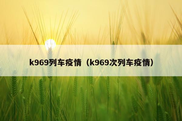 k969列车疫情（k969次列车疫情）