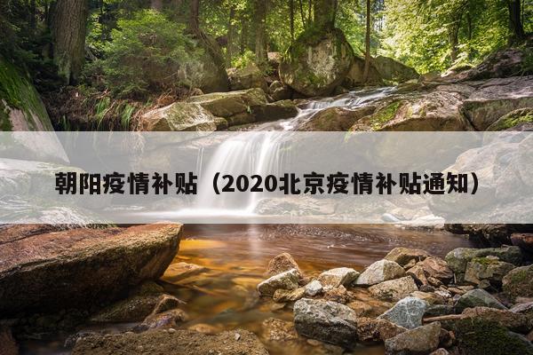 朝阳疫情补贴（2020北京疫情补贴通知）