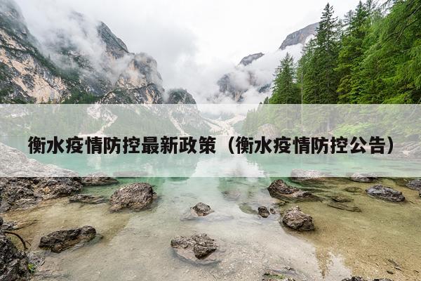 衡水疫情防控最新政策（衡水疫情防控公告）