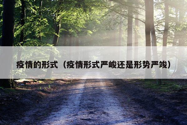 疫情的形式（疫情形式严峻还是形势严竣）