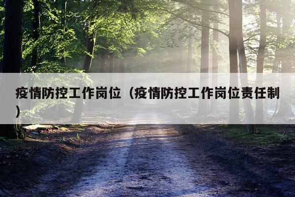 疫情防控工作岗位（疫情防控工作岗位责任制）