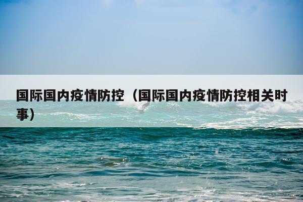 国际国内疫情防控（国际国内疫情防控相关时事）