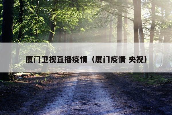 厦门卫视直播疫情（厦门疫情 央视）