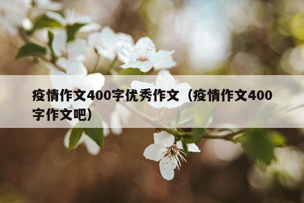 疫情作文400字优秀作文（疫情作文400字作文吧）
