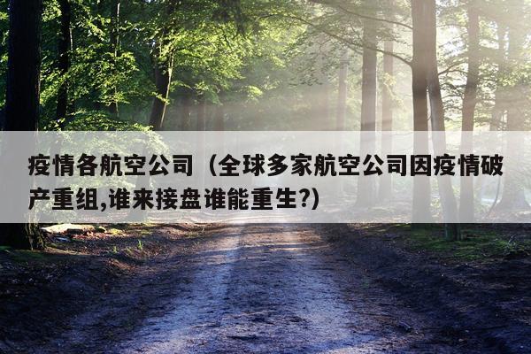 疫情各航空公司（全球多家航空公司因疫情破产重组,谁来接盘谁能重生?）