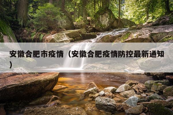 安徽合肥市疫情（安徽合肥疫情防控最新通知）