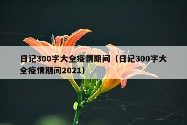 日记300字大全疫情期间（日记300字大全疫情期间2021）